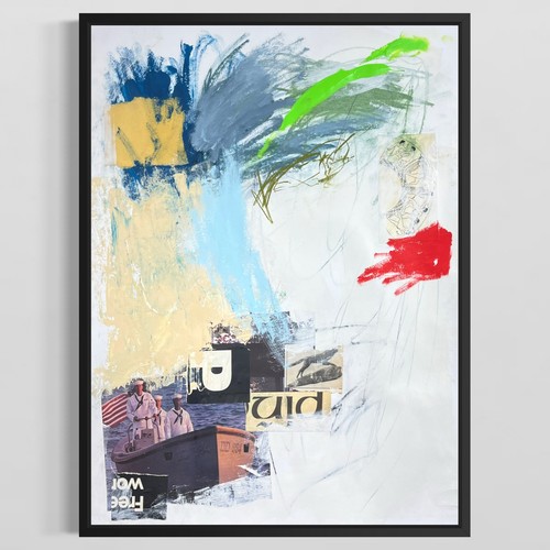 Original mixed media abstract - mixed,