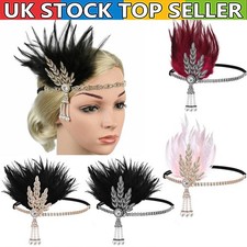 1920's Feather Headband Gatsby