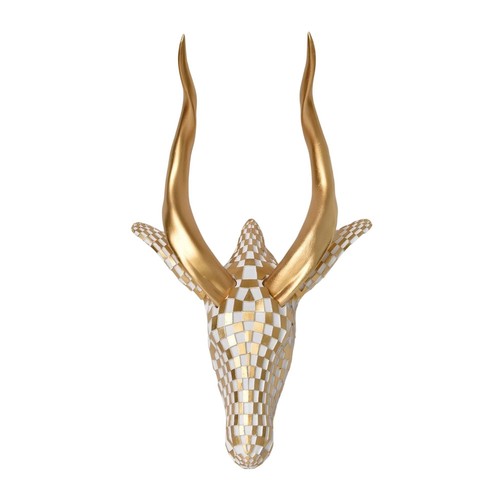 Faux antelope head - wall, decor
