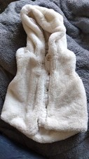 Primark Cream Faux Fur Hooded