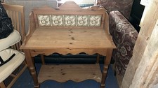 Victorian pine wash stand - pine,