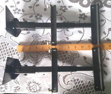 PAIR  HEAVY  DUTY  ADJUSTABLE  BLACK  METAL  WALL  MOUNTING  SPEAKER  BRACKETS