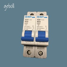2 X CHINT NB1-63 B32 MCB CHINT 32 AMP MCB 1P 32A B32 971286 CHINT