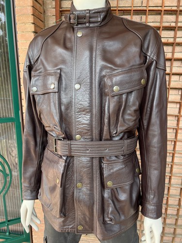 Belstaff heavy leather jacket - belstaff,