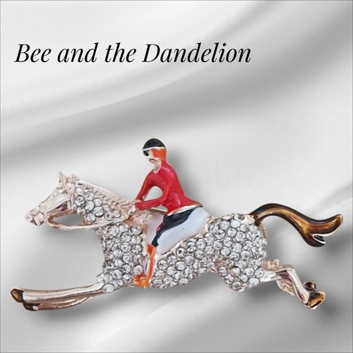 Horse and rider rhinestone - and,