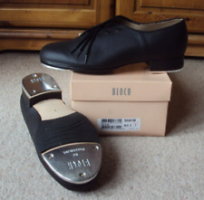 Bloch Tap Shoes Mens UK 7 Black Leather + Toe & Heel Taps Jazz Tap S0301M BNIB