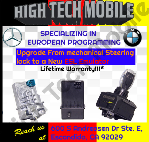 Mercedes esl steering lock - esl,