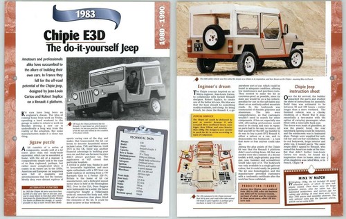 Chipie e3d 1980 - e3d, a