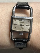 Vintage Designer Jaeger LeCoultre 1670 Mechanical Wind Up Rectangular Watch