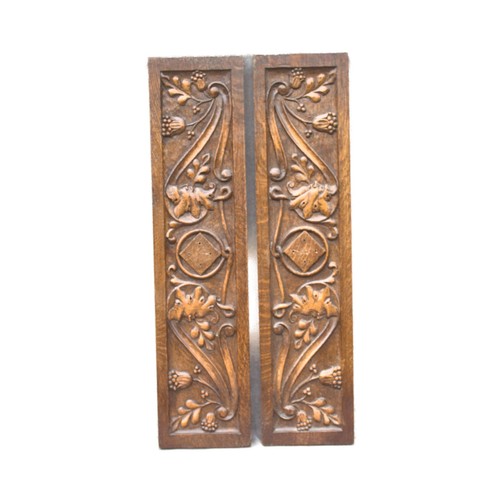 Antique pair solid - , oak