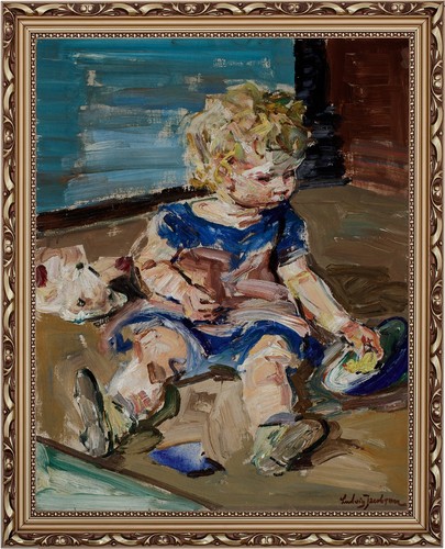 Oil canvas signed ludvig - oil,