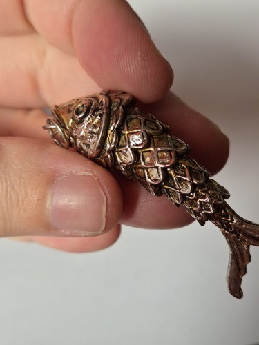 Vintage articulated fish - vintage,
