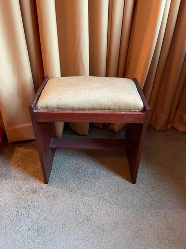 Stained comfortable oak piano - stained,
