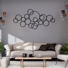 Circle Metal Wall Art, Modern