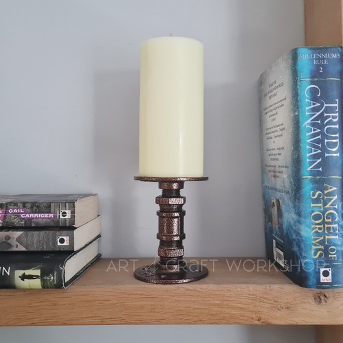 Metal pillar candle - pillar,