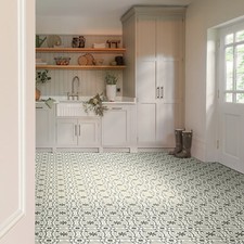 White & Grey Patterned Tile