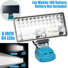 8" LED Work Light For Makita 18V Battery Workshop Flashlight 2 USB Torch Camping