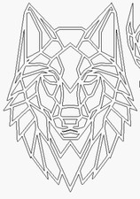 Geometric Design Acrylic Stag