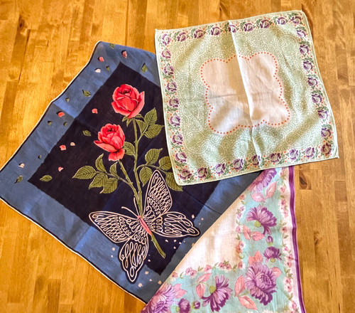 Lot vintage floral - 3,
