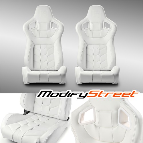 White pvc reclinable pure - reclinable,