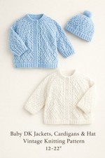 Knitting Pattern 12-22" Baby
