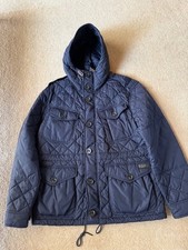 Polo Ralph Lauren Quilted Hooded Jacket. Dark Blue. Size L. NEW - FREE UK POST