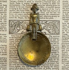 Vintage Brass Tea Caddy Spoon Quarter Jack Wimborne Minster