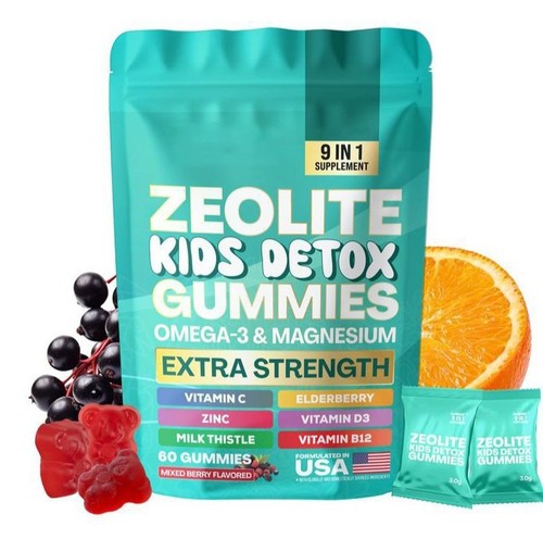 Zeolite kids detox gummies - zeolite,