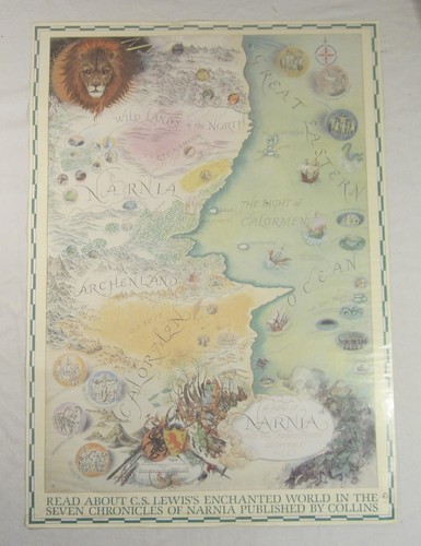 Narnia map pauline baynes - map,