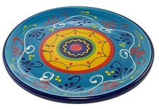 Round Dinner Plate Tapas Serving Dish 26 cm Spanish Handmade Ceramic Pottery