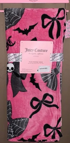 Juicy couture pink plush - plush, throw