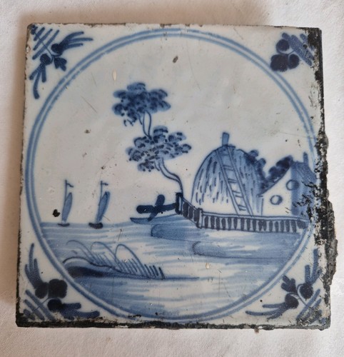 Antique 18th century tile - century,