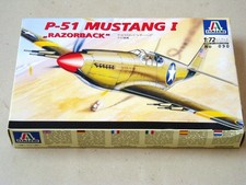 Italeri 1:72 model aircraft kit 090: North American P-51 Mustang I