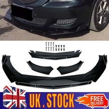 For Skoda Octavia II 2009-2013 Front Bumper Lip Spoiler Splitter Universal Black