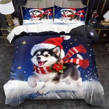 Christmas Hat Husky Festive