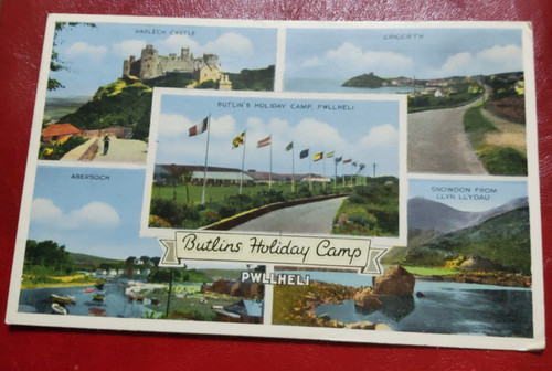 Butlins pwllheli postcard - butlins,
