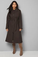 Wallis Chocolate Coat Womens