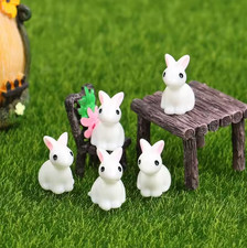 10 PCS Mini Resin Bunnies