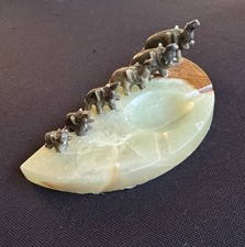 Vintage Green Onyx Ashtray