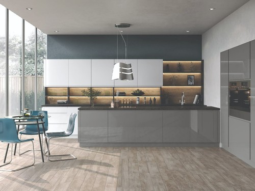 Stone high gloss handleless - high,