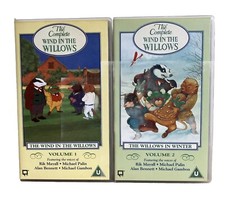 Wind in the Willows Complete Vols 1 & 2 VHS videos 1995 Rik Mayall + Vintage