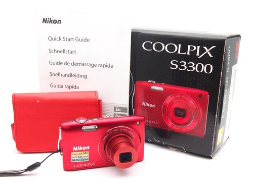 Nikon coolpix s3300 red 0mp - nikon,