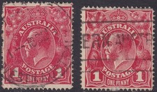 AUS KGV 1d RED SWk. SINGLE