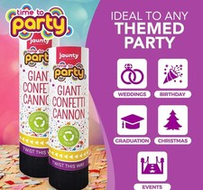 2 Giant Confetti Cannons Large Party Popper Shooter Wedding Birthday Celebration