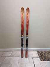180 Atomic R9 Ski Touring Skis With Skins Bindings And Bag.