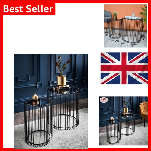 Nesting tables set black - tables, of