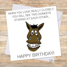 Funny TWO DONKEYS Birthday