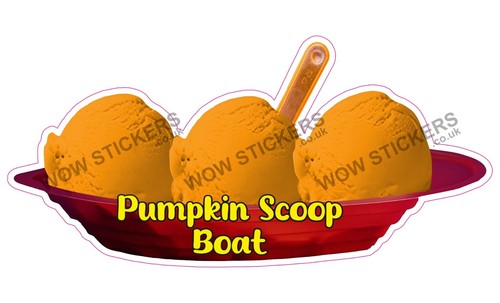 Ice cream van sticker - , pumpkin