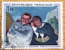 1966 France Used/cancelled Stamp Art Painting 'Crispin & Scapin' Item No DC-2037