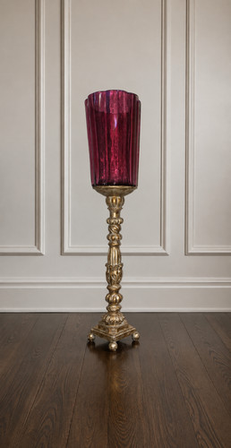 Floor hurricane candle - 27",